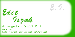 edit iszak business card